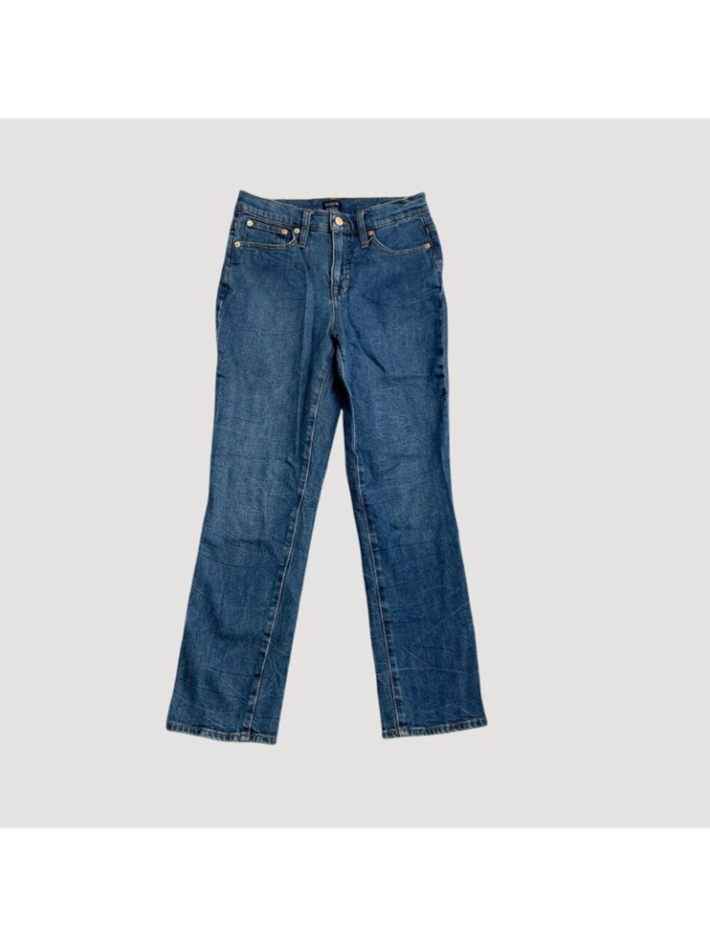 J.Crew Essential Straight Leg Jeans Women's 26 Cotton Blend P0159 - Picture 3 of 11